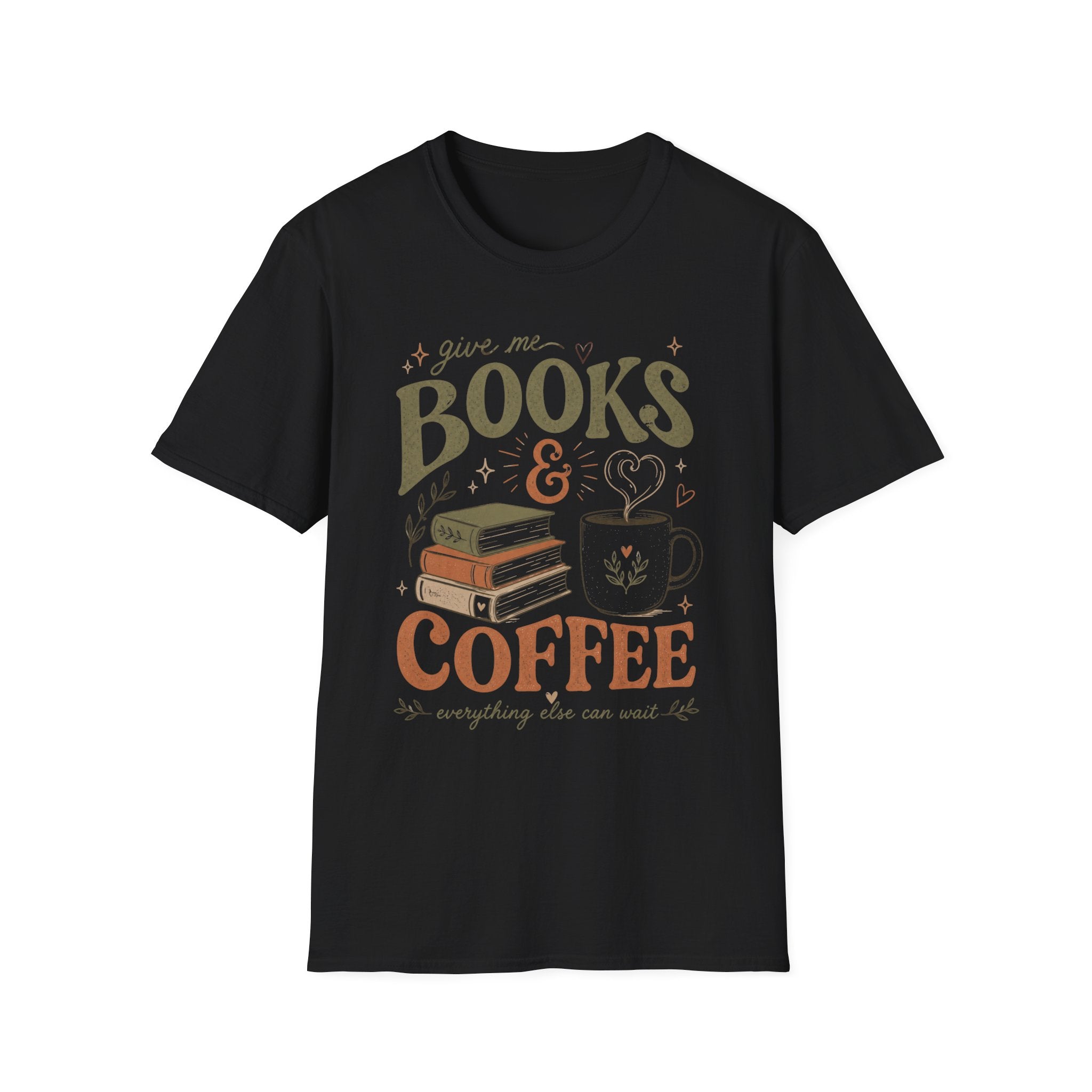 T‑Shirt — "give me Coffee & Books"