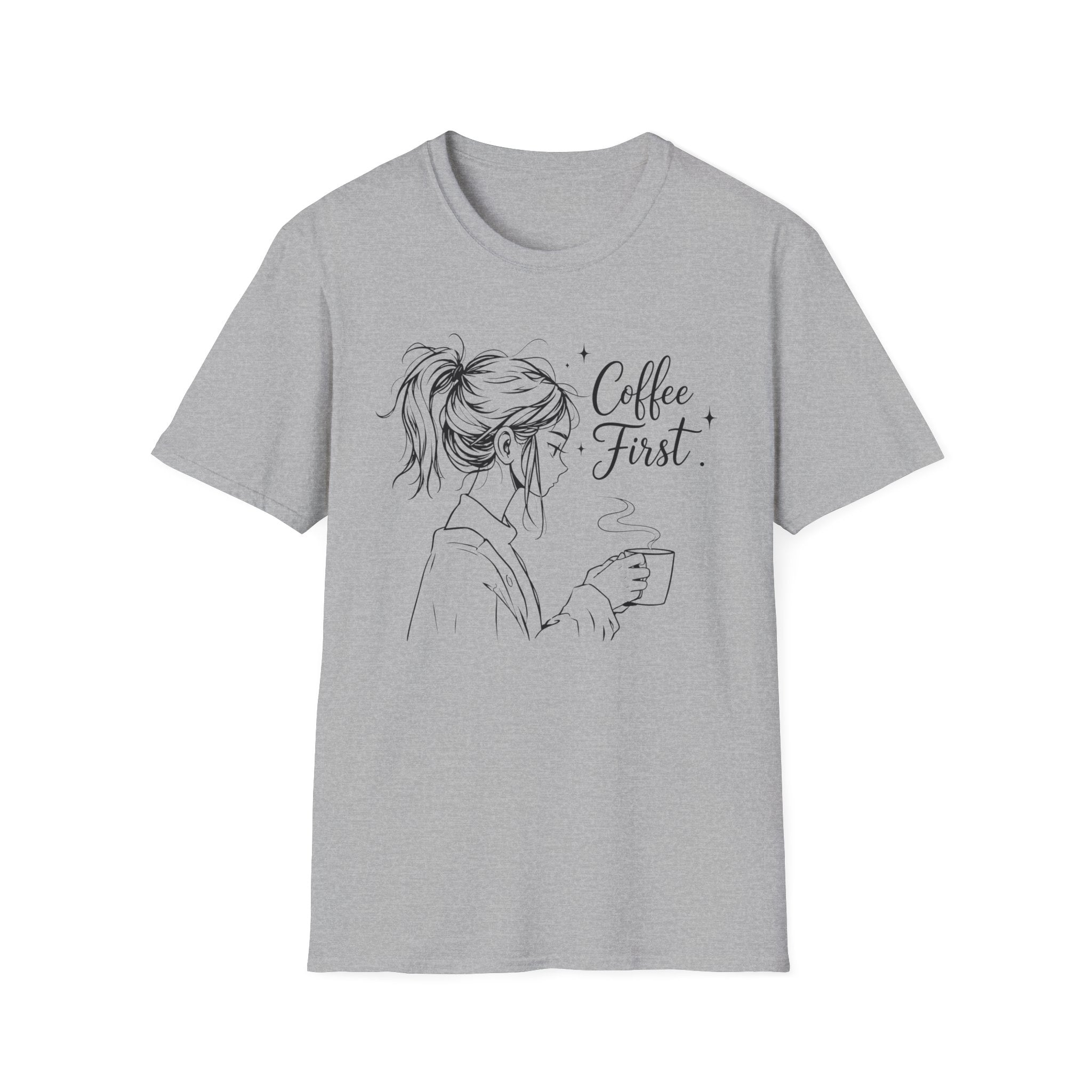 T‑Shirt — "Coffee First"
