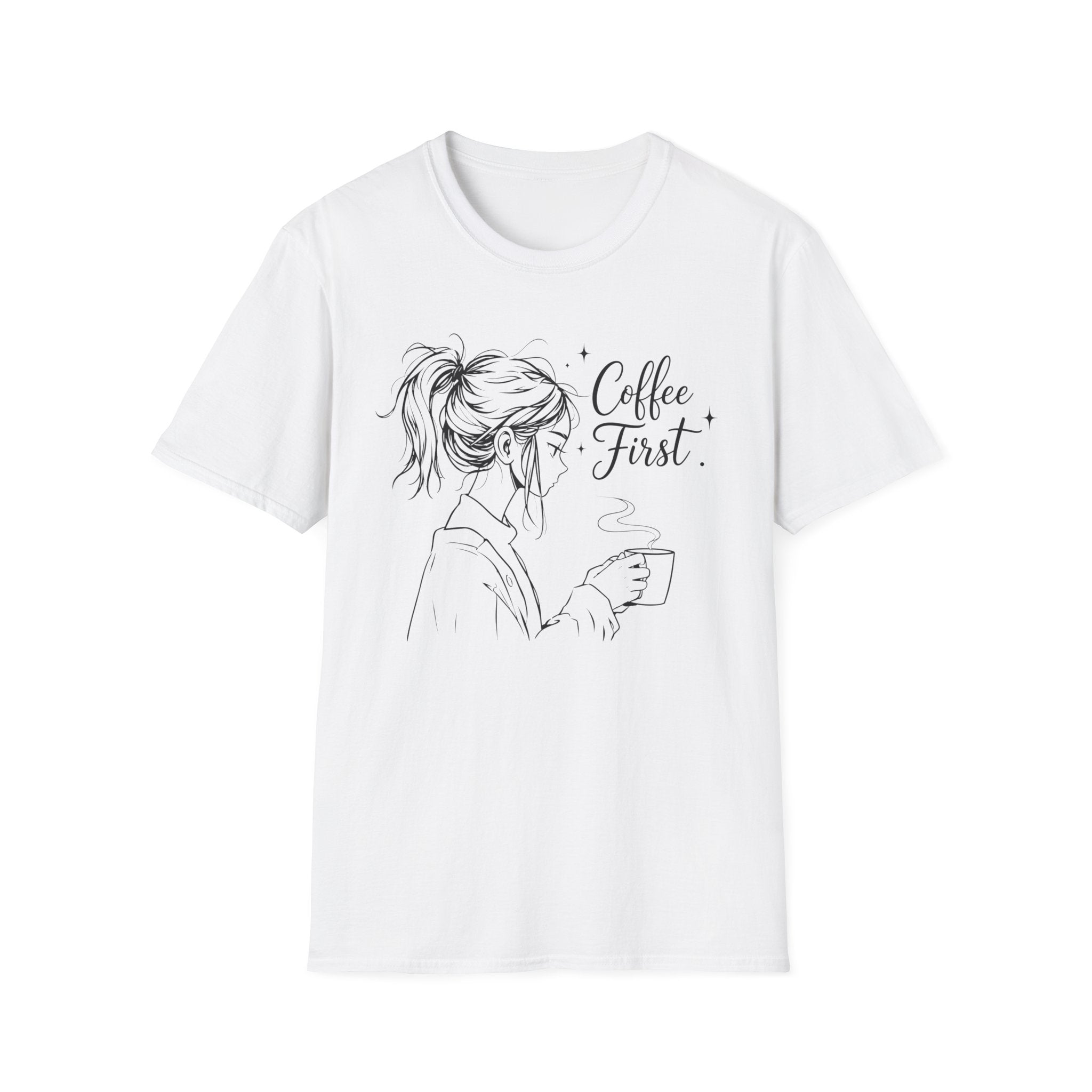 T‑Shirt — "Coffee First"