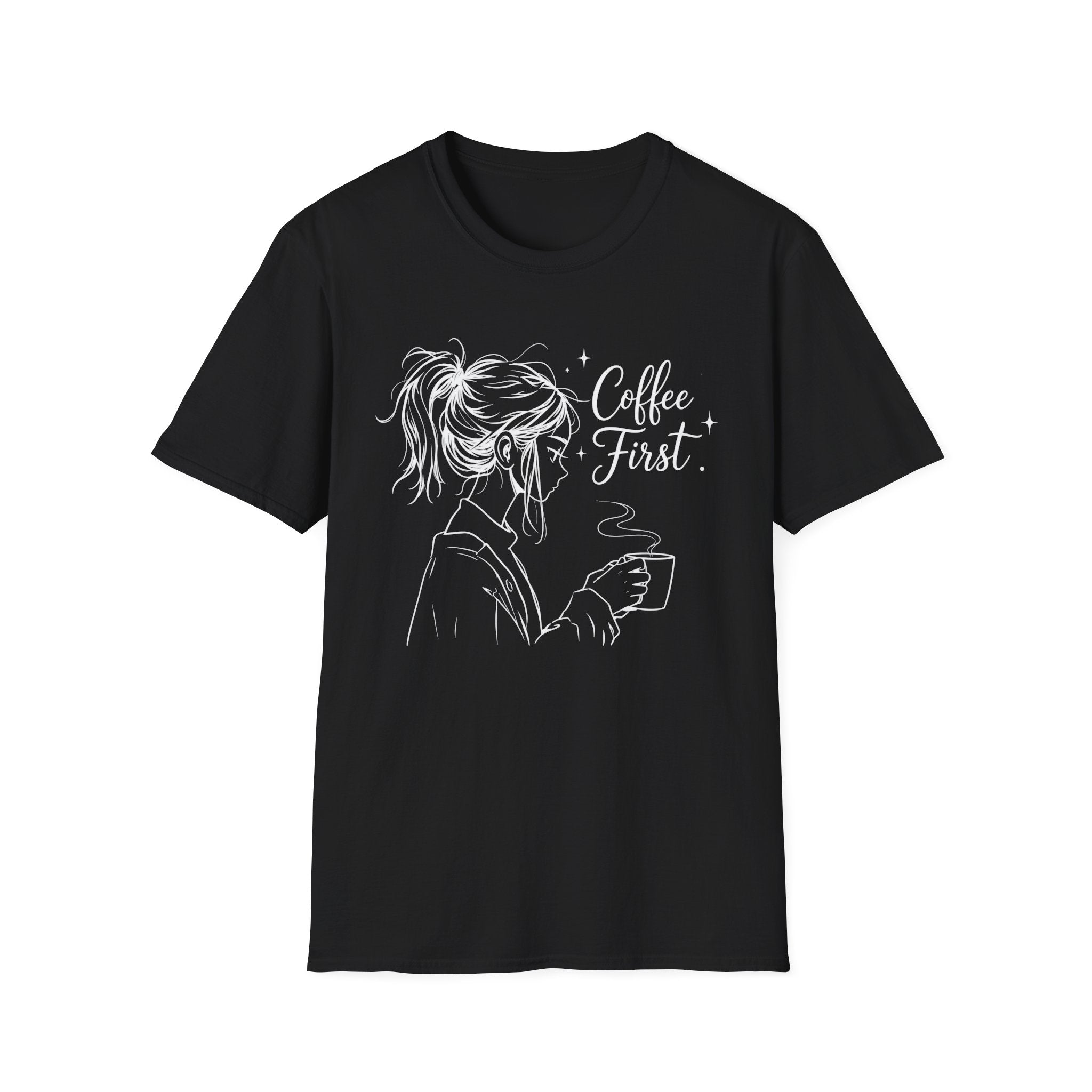 T‑Shirt — "Coffee First"