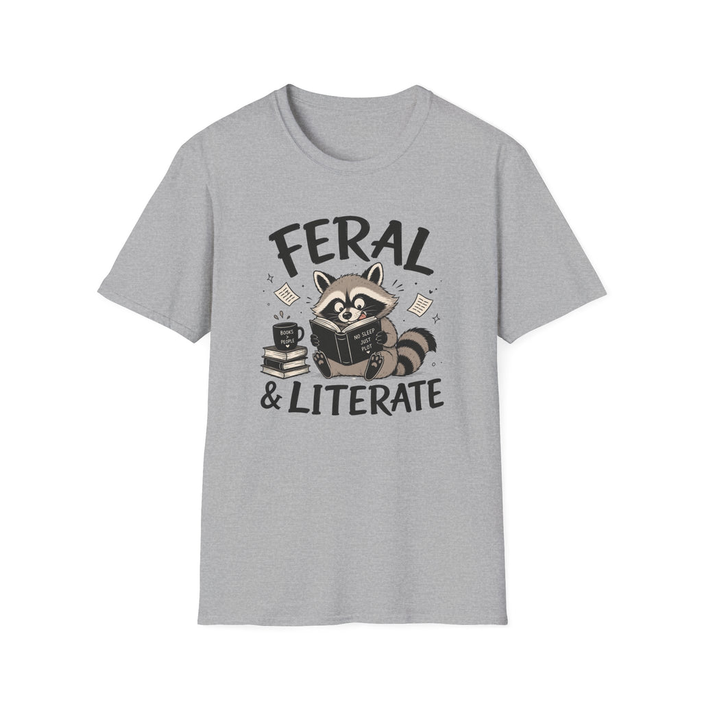 T‑Shirt — "Feral & Literate"