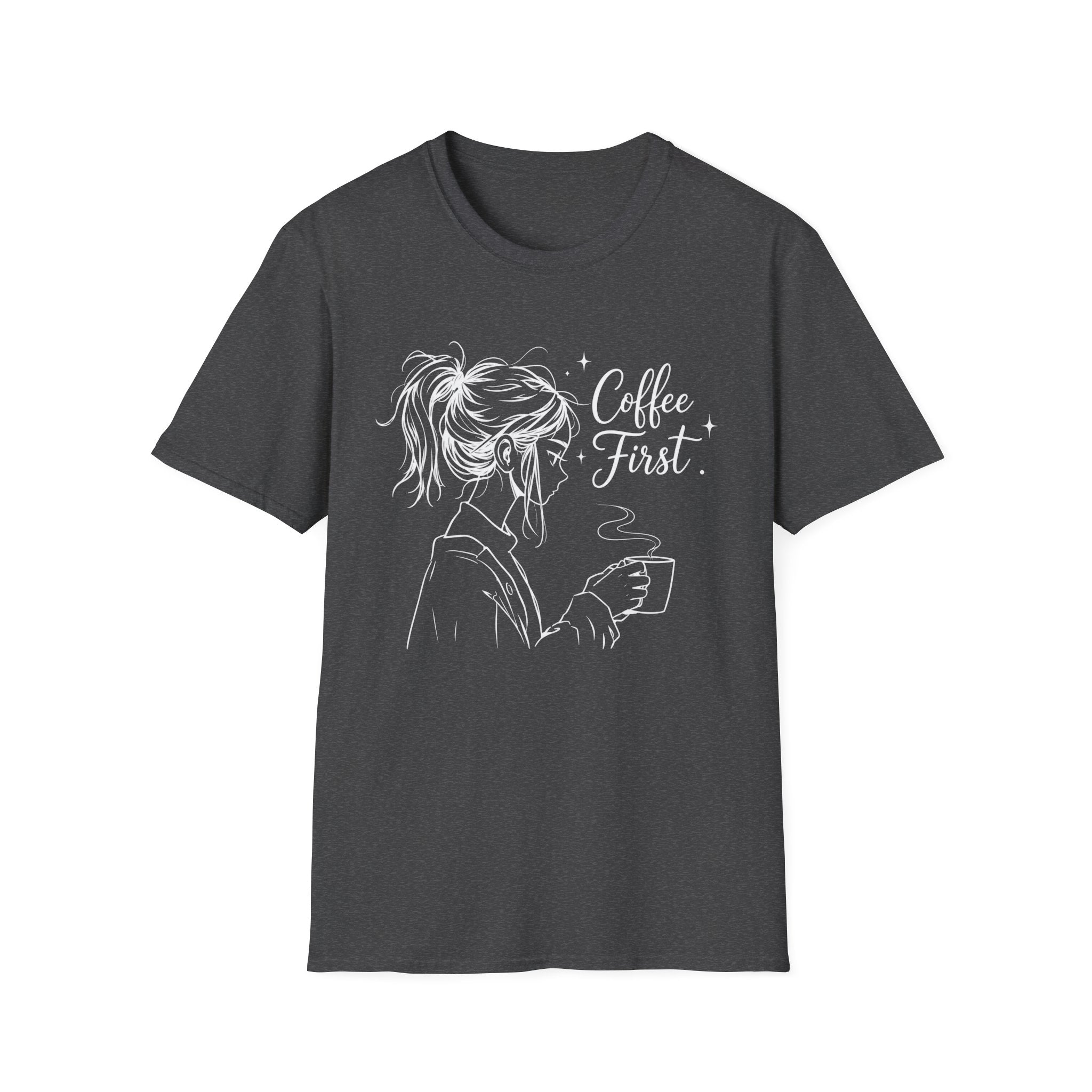 T‑Shirt — "Coffee First"
