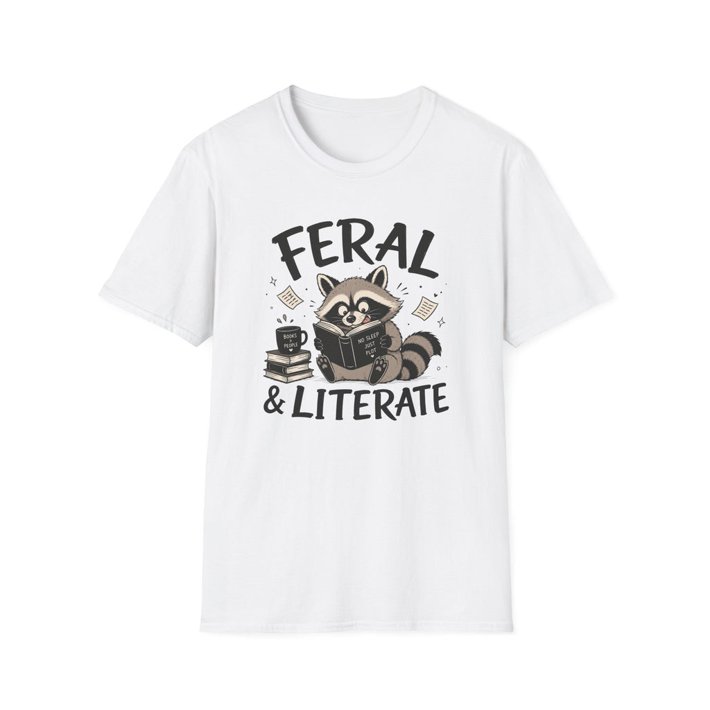 T‑Shirt — "Feral & Literate"