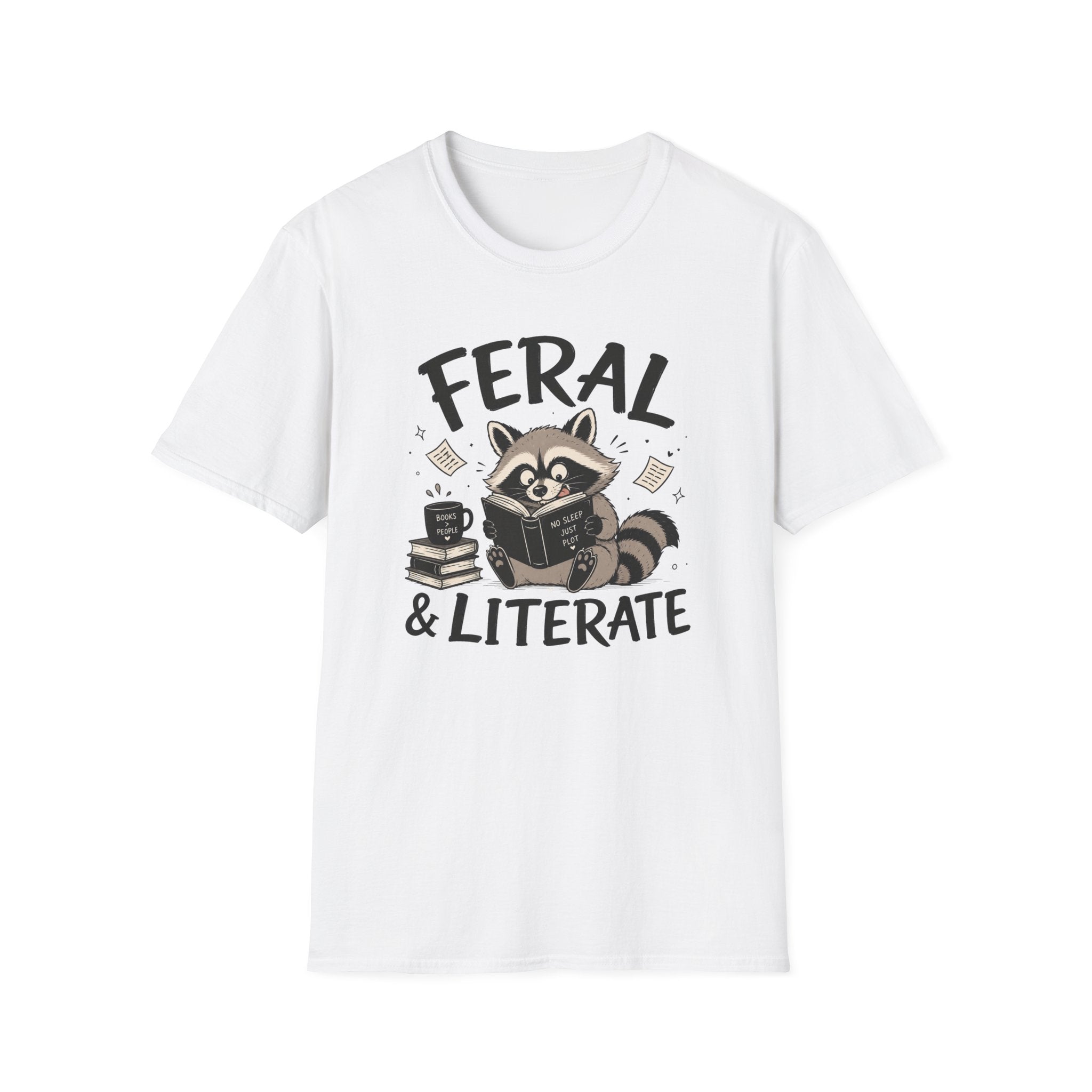 T‑Shirt — "Feral & Literate"