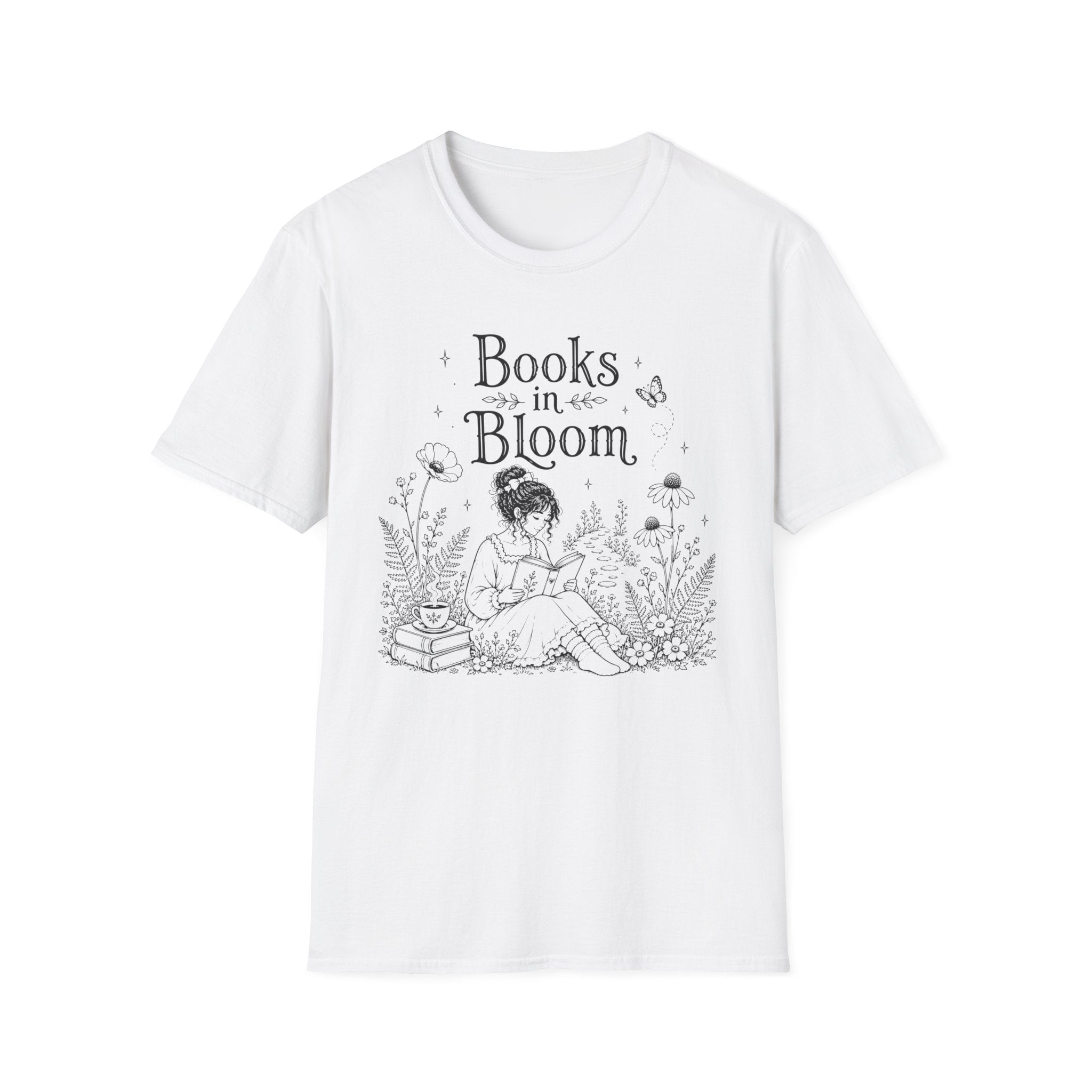 T‑Shirt — "Books in Bloom"