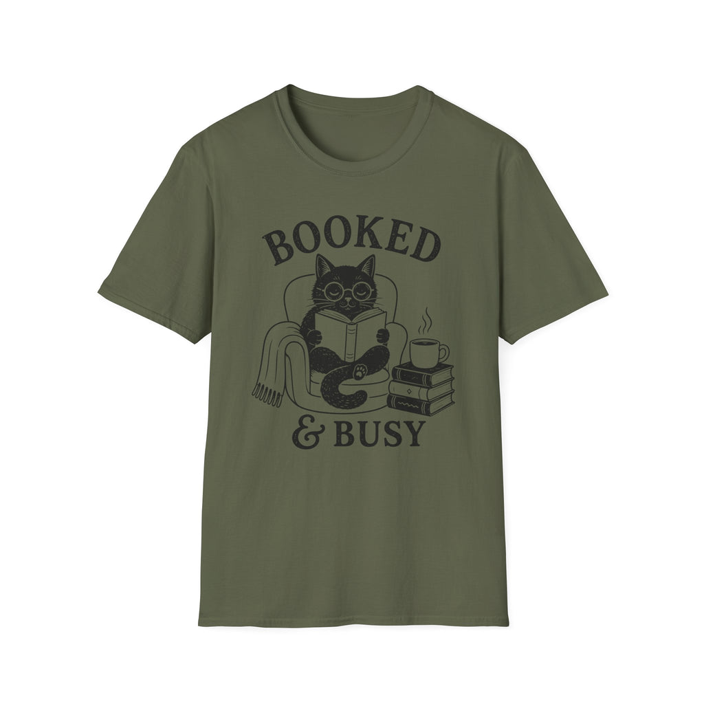 T-Shirt — "Booked & Busy"