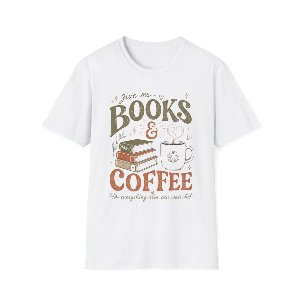 T‑Shirt — "give me Coffee & Books"