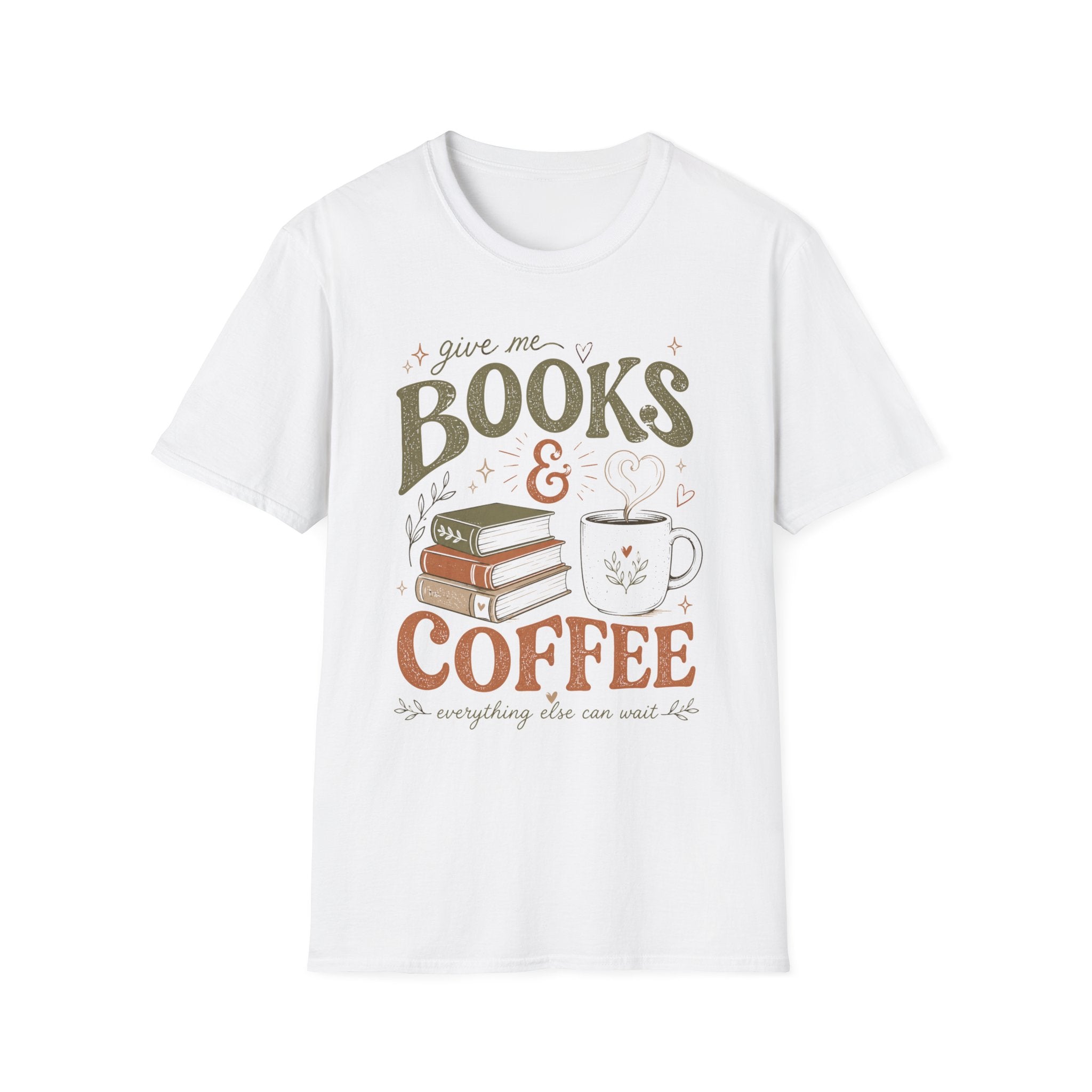 T‑Shirt — "give me Coffee & Books"