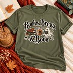 Books, Brews & Boos T-shirt