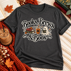 Books, Brews & Boos T-shirt