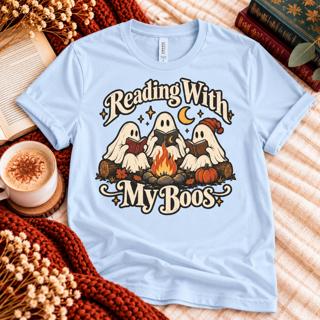 Reading With My Boos T-shirt