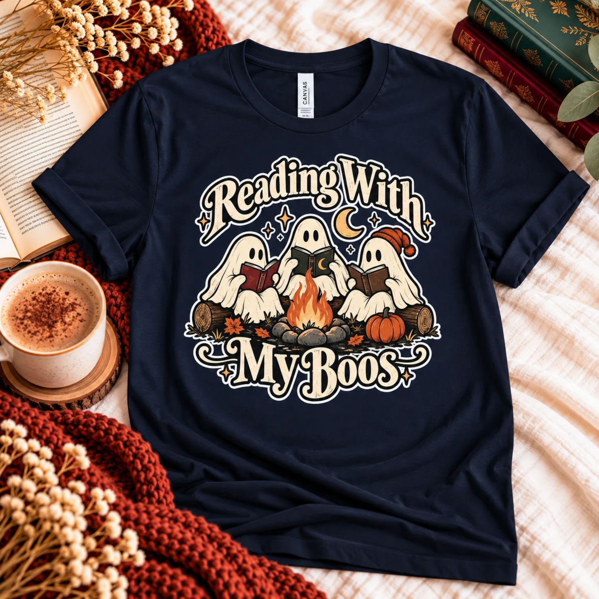 Reading With My Boos T-shirt