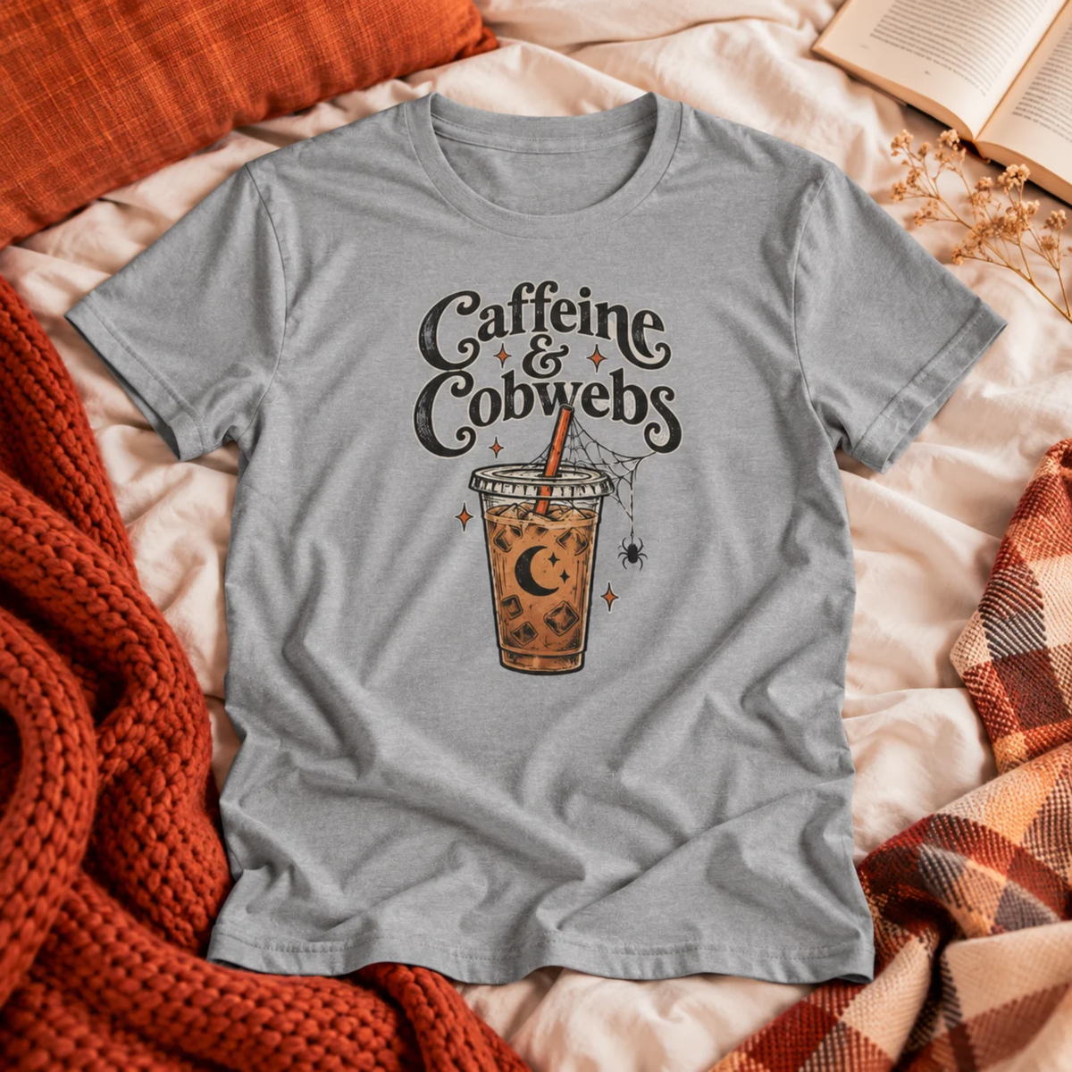 Caffeine & Cobwebs T-shirt