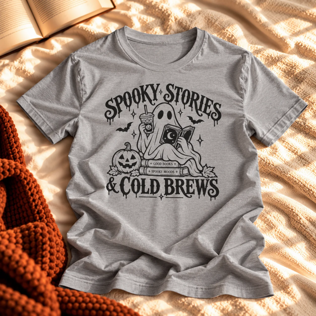 Spooky Stories & Cold Brews T-shirt