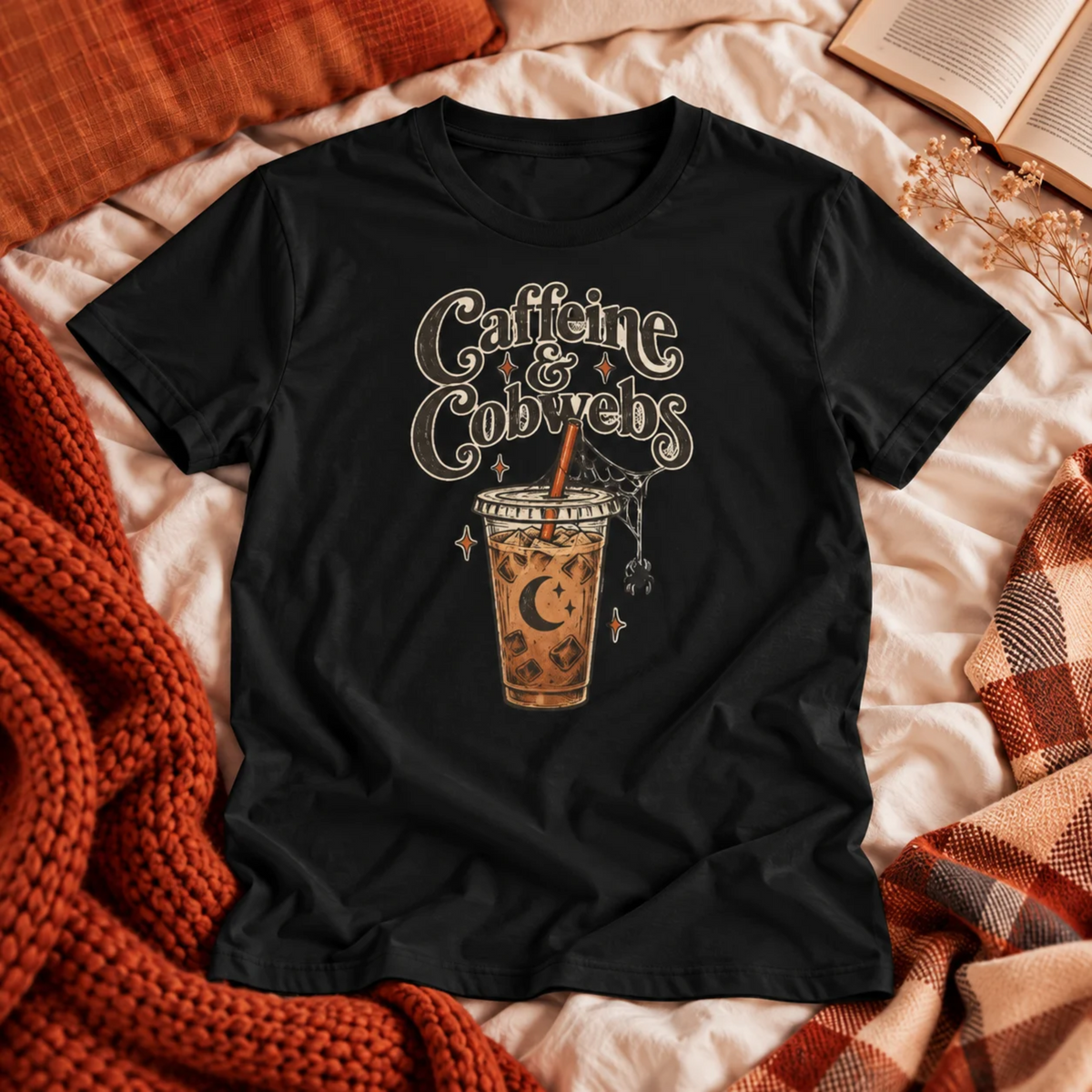 Caffeine & Cobwebs T-shirt