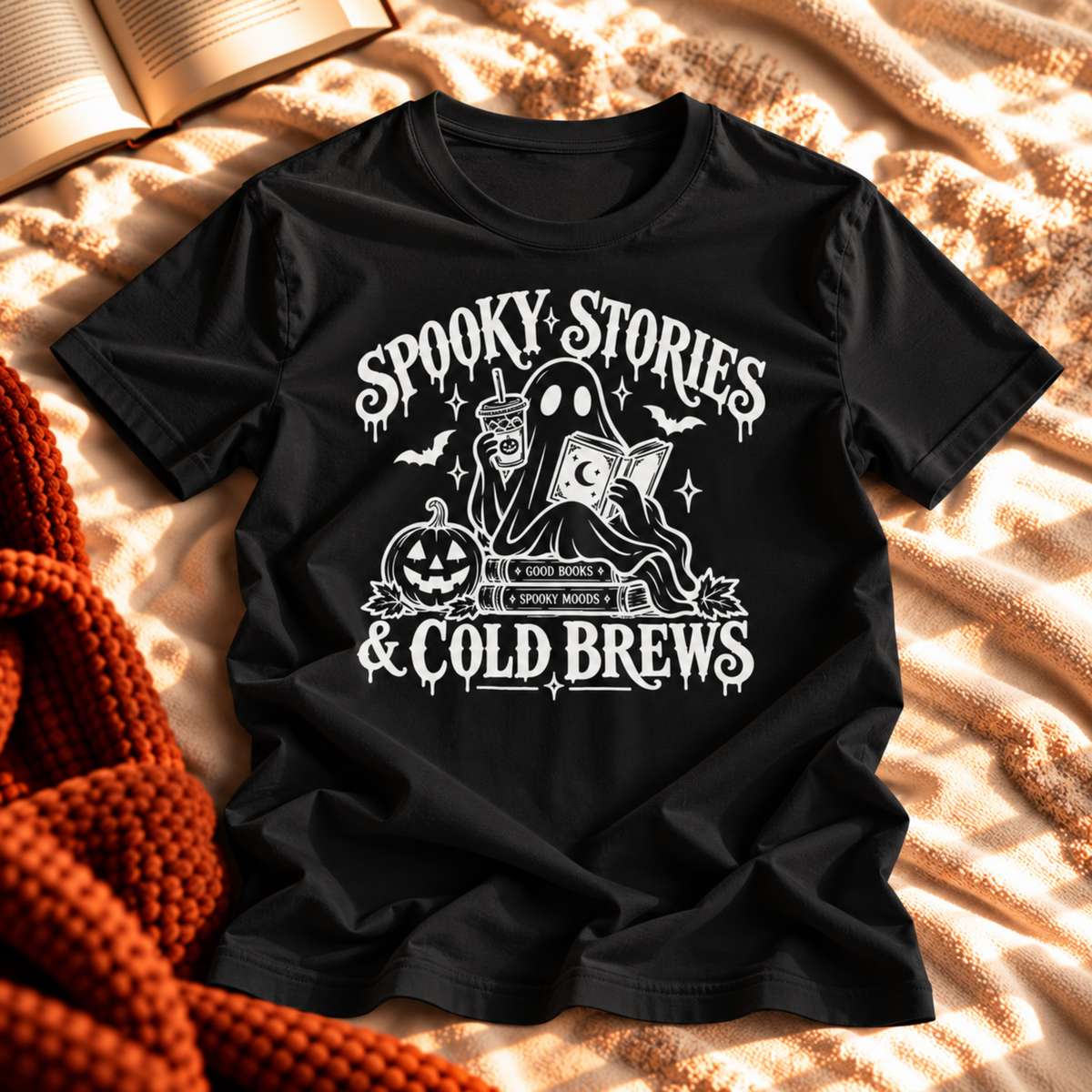 Spooky Stories & Cold Brews T-shirt